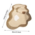 thumbnail image 2 of Area Rugs Rug Cloud Shaped Rug Soft Washable Irregular Rug With Backing For Easy Care Lightweight Throw Blankets for Summer Blankets Pack Fuzzy Throw Knitted Blanket Comfy Blanket Flannel Throw, 2 of 4