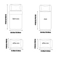 thumbnail image 3 of Disposable Sheet Duvet Cover And Pillowcase Sets For Hotels And Travel Portable Disposable Sheets To Use Disposable Bedding Set Travel 4 Piece Set, 3 of 9