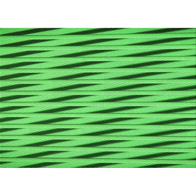 Ahgly Company Machine Washable Indoor Rectangle Transitional Neon Green Area Rugs, 7' x 9'