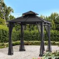 thumbnail image 1 of Hometrends Abri De Jardin À Toit Rigide Avec Filet 2,4 m X 2,4 m, 1 of 7