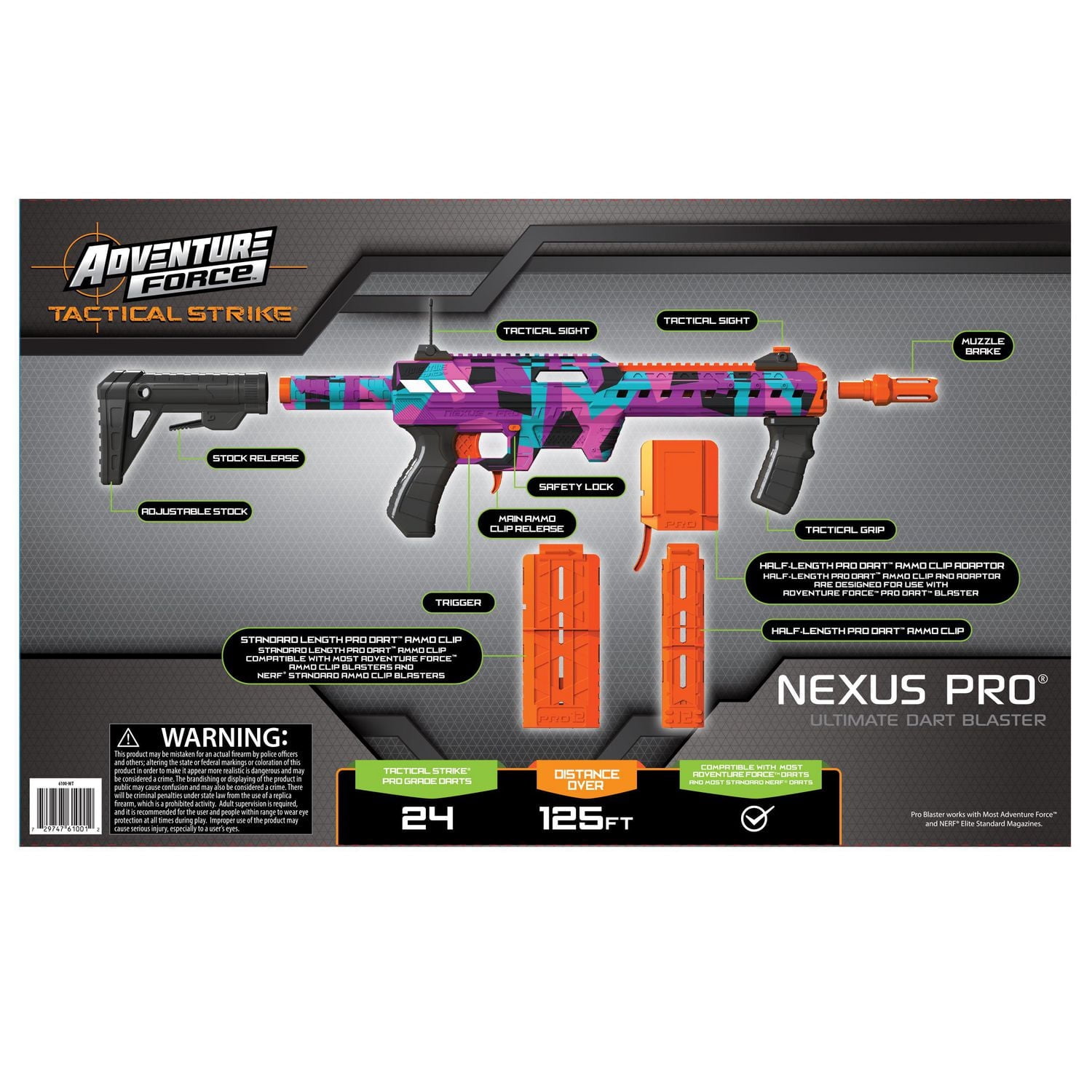 Adventure Force Nexus Pro 検索用　ナーフ Adventure Force Tactical Strike Nexus Pro Ultimate Dart Blaster
