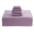 thumbnail image 4 of Clara Clark Ensemble Courtepointe 4 Pcs Lit Simple avec Taies d'Oreiller et Taies Euro, Couvre-Lit Léger en Microfibre Douce, Couvre-Lit Style Moderne Tissage Ellipse, Rêve Lavande, 4 of 4