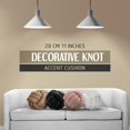 thumbnail image 2 of Coussin Décoratif à Nœud (Bouclé Sable, 28 cm), 2 of 7