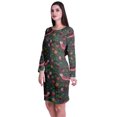 thumbnail image 4 of Moomaya Womens Full Sleeve Printed Midi Length Printed Bodycon Dress, 4 of 6