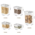 thumbnail image 3 of Hinati Clearance 950Ml Food Storage Containers Transparent Tight Kitchen Storage Airtight Food Storage Containers Kitchen Pantry Storage Containers for Microwave, Oven, Freezer and Dishwasher, 3 of 4