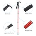 thumbnail image 4 of Unique Bargains Trekking Poles Collapsible Telescopic Hiking Pole 43 Inch T Handle, Red, 4 of 5