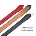 thumbnail image 4 of maskred PU Leather Handbag Lifting Handle Modified DIY Decorative Leaf Shape Easy Matching Shoulder Bag Strap Accessories Coffee, 4 of 6
