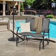 thumbnail image 3 of Patiojoy 2 Person Swing Glider Bench Patio Rocking Lounge Chair w/Steel Frame for Garden Backyard Balcony Gray, 3 of 7
