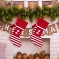 thumbnail image 1 of Christmas Large Letters Christmas Stockings Cute Striped Christmas Tree Pendant Holiday Decorations, Czzoypi Christmas Large Letters Christmas Stockings, 1 of 5