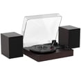thumbnail image 1 of MotorGenic Tourne-Disque Vinyle Bluetooth à 3 Vitesses à Conception Séparée avec Haut-Parleurs Doubles, Plateau Tournant Rétro pour la Déco de la Maison, 33/45/78 Tr/min, Bluetooth 5.0, Stylet Rubis, Bras de Ton Isolant des Vibrations, 1 of 11