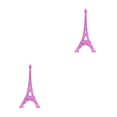 thumbnail image 1 of maskred Statue Sculpture Paris Décor Métal Maison Ornement Coloré no1 18cm 2Set, 1 of 6