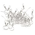 thumbnail image 1 of yuksok 50pcs Wire Earring Hooks Coil Ear Wire Earring For DIY Jewelry Making, 1 of 7