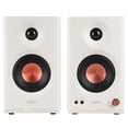 thumbnail image 2 of Edifier MR3 Powered Studio Monitor Speakers, Hi-Res Audio Certified Bluetooth V5.4 Active Bookshelf Speaker, 2.0 Computer with Headphone Output RCA AUX Balanced TRS Input - White (Pair), 2 of 7