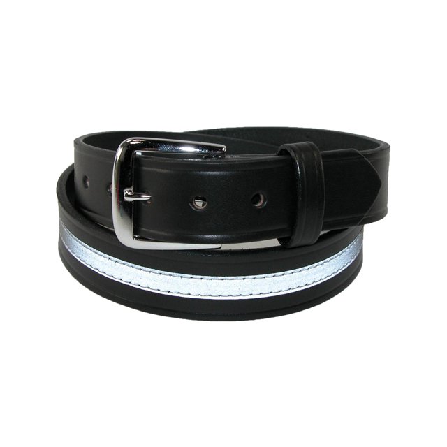 Boston Leather Leather Work Belt with Reflective Safety Stripe (Men's)