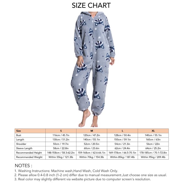 Pyjama une Pièce Floue, Élégant Doux Pyjama Chaud Combinaison pour la Maison