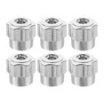 thumbnail image 1 of Handwheel Faucet Handle 6pcs Bathtub Faucet Knobs Aluminum Alloy Handwheel Faucet Handle Hot And Cold Faucet Replacement Handles For Home Kitchen Bathroom 10g, 1 of 5