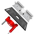 thumbnail image 3 of TFixol Adjustable Height Aluminum Alloy Router Table Set with Lifting Base, Insert Plate, Push Plate, and Angle Gauge - Black, 4-Piece Kit (240x200x5mm), 3 of 6