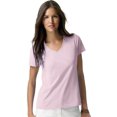 thumbnail image 1 of Hanes T-Shirt à Col en V Nano-T pour Femmes, TP, Rose Pâle, 1 of 5