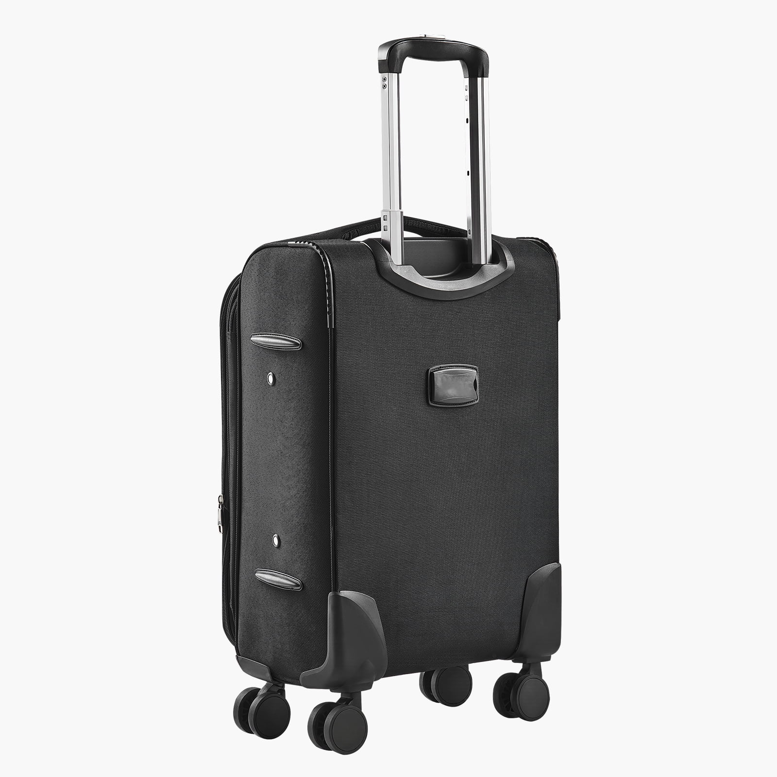KFFKFF Softside Expandable Luggage with Spinner Wheels, 28-Inch Softside Checked Large Luggage, Lightweight Checked Suitcase with Expandable Zippered Pocket and TSA Lock, Black