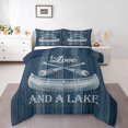 thumbnail image 2 of Erosebridal Rustic Farmhouse Bedding Full Comforter Set, Sailboat Down Comforter, Paddle Decor, Lightweight 3-Piece, 2 of 7