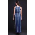 thumbnail image 3 of Bimba Robe Maxi Shibori pour Femmes Sans Manches à Col Ras du Cou, Dos Nu, avec Fentes Latérales - Grande, 3 of 6