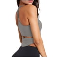 thumbnail image 4 of AherBiu Workout Tank Tops for Women Ribbed Sports Cami Stretchy Slim Yoga Gym Tops with Built in Bra, 4 of 6