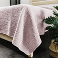 thumbnail image 2 of Gouchee Home Carson King Quilt Set – 3-Piece Pink Bedding Set, Stone-Washed Cotton with Wave Stitch Pattern, Soft All-Season Bedspread with Plush Fill & Matching Pillow Shams, 2 of 9