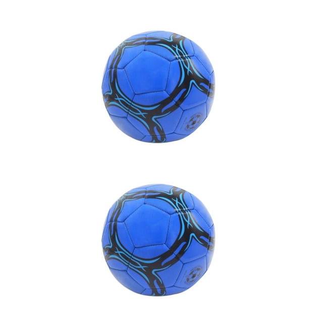 maskred PVC Durable Soccer Ball Official Size - Wide Range Of Applications Training Wear Resistant Portable Newest Soccer thickened blue type 4 2Set