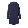 thumbnail image 3 of Chandail à Capuchon Doux Veste Femme Imperméable Manteau de Pluie Imperméable Chandails à Capuchon Extérieur Vert TG, 3 of 4