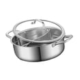 thumbnail image 3 of simhoa Shabu Shabu Divider Hot Pot Cooking Gas Stockpot for Camping Household Party 26cm, 3 of 8