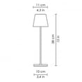thumbnail image 2 of Lampes de Table Sans Fil à Piles Lampe de Chevet Portable LED Veilleuse pour Chambre/bureau/lecture/patio, 2 of 12