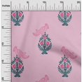 thumbnail image 1 of oneOone Polyester Lycra Fabric Leaves|Bird & Floral Block Decor Fabric Printed BTY 56 Inch Wide, 1 of 4