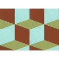 thumbnail image 1 of Ahgly Tapis Rectangulaire Lavable en Machine Intérieur Transitionnel Vert Clair, 3 Pieds x 5 Pieds, 1 of 7