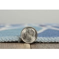 thumbnail image 3 of Tapis d'extérieur lavable Pompano bleu & ivoire 5 pi x7 pi, 3 of 9