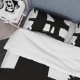 thumbnail image 4 of Designart 'Black & White Crossing Paths II' Geometric Bedding Set - Duvet Cover & Shams, 4 of 4