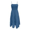 thumbnail image 4 of Robes d'Été pour Femmes 2025 Zeophrasy Robe Sans Manches Col Rond Aguichant Élégante Tunique de Boîte de Nuit Fête Mini Robes Décontractées Vacances Liquidation Moins de 5, 4 of 4