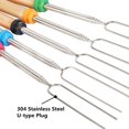 thumbnail image 3 of Amerteer 8 Pack Roasting Sticks, Marshmallow Roasting Sticks 32 Inch Extendable Forks Telescoping Smores Sticks for fire pit, Campfire, Camping, Bonfire and Grill, 3 of 7