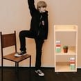 thumbnail image 4 of HEATSHAKING 1 Pce Armoire de Rangement en Bois Style Vintage avec Roulettes pour Cuisine et Chambre, 4 of 6