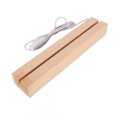 thumbnail image 1 of Crystal Wooden Lighted Base Stand, With Warm Light LED Bulbs, USB Interface, Rectangle Display Pedestal, Solid Wood Material for Crystal, Glass, Acrylic, Jewelry, Paperweights,, 1 of 7