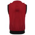 thumbnail image 2 of INSPIRE CHIC Men's Kangaroo Pocket Zip Up Drawstring Hoodie Vest, 2 of 7