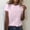 Light Pink, variant on Women's T-Shirts Short Sleeves Crew Neck Basic Tees Summer Clothes Women's Clothing
