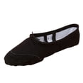 thumbnail image 2 of Girls Ballet Elastic Band Dance Shoes Canvas Gymnastics Flats Split Sole Shoes, 2 of 8