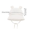 thumbnail image 3 of Xiaoshan Fall Hats for Baby Girls 0-6 Months Party Hats for Kids Birthday Boy Beanie with Bow Caps 0-6 Months Girl Winter Clothes Clearance Gorros Para Bebes Recien Nacidos Cyber and Monday Deals, 3 of 7