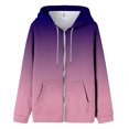 thumbnail image 3 of Chandails à Capuche Zippés pour Femmes Rabais de 50 % en Liquidation Mode Décontractée Imprimé d'Halloween Capuche Zippée Manches Longues Veste à Poches Haut, 3 of 4
