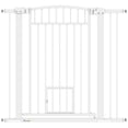 thumbnail image 1 of PawHut 30"-41" Dog Gate with Small Door and Extension Kit, 37" H, 1 of 10
