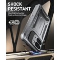 thumbnail image 2 of Poetic Étui Spartan pour Google Pixel 9 Pro Fold 5G, [Protection des Hanches][Support], Métal Gun Métallique, 2 of 4