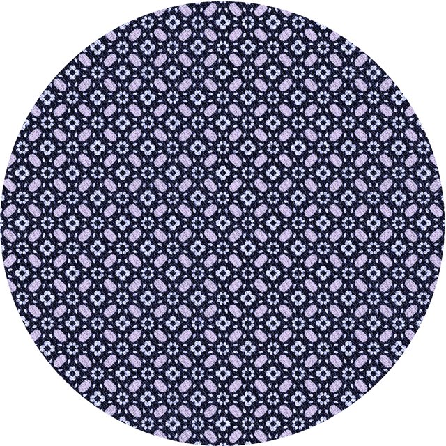 Ahgly Company Tapis d'Intérieur Lavables en Machine, Carrés de Transition Bleu Nuit, Carrés de 3'