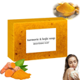 thumbnail image 1 of EIMELI Lemon Turmeric Kojic Soap Fragrance  Turmeric Soap for Face and Body  Turmeric Soap Sticks  Lemon Turmeric Glowing Skin Care Soap  Natural Turmeric Handmade Soap for All Skin Types, 1 of 7