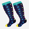 thumbnail image 2 of HLONK Plus Size Compression Socks Plus Size Compression Socks for Women and Men M-edical Extra Wide Calf Compression Nylon Socks, 2 of 7