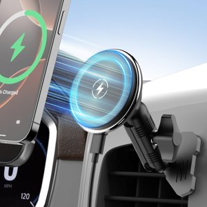 Kaishengyuan Support de téléphone magnétique de charge d'évent de voiture compatible avec 2012 2013 2014 2015 Toyota Tacoma, support de téléphone cellulaire en métal 2n
